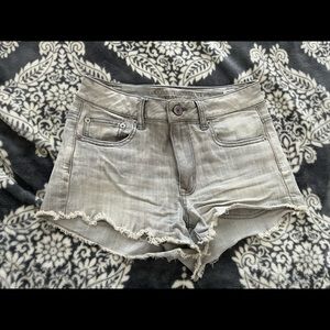 High Rise Denim Shorts